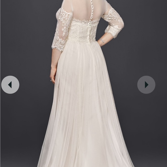 Galina dress with lace sleeves size 14 - Picture 2 of 14